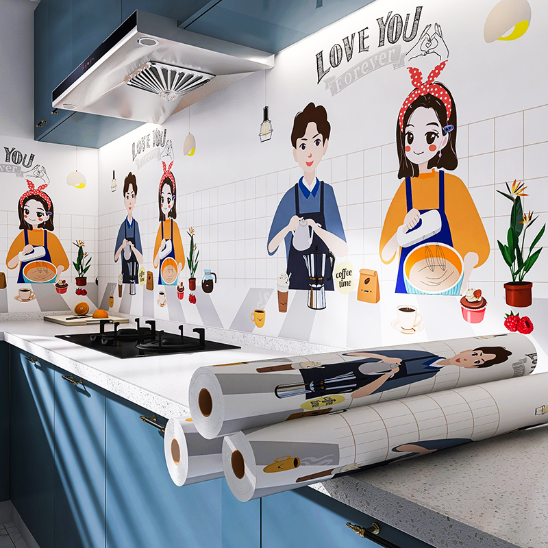 防油贴纸柜灶台用厨房油烟机瓷砖墙贴防油耐脏污墙纸防水自粘壁纸,淘宝优惠券,粉丝福利购,淘宝优惠卷
