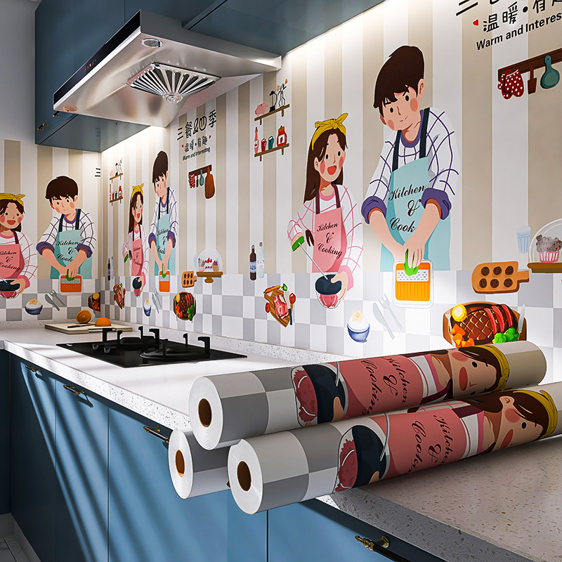 防油贴纸柜灶台用厨房油烟机瓷砖墙贴防油耐脏污墙纸防水自粘壁纸,淘宝优惠券,粉丝福利购,淘宝优惠卷