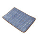 Double-sided plush cartoon paw print dual-purpose pet mat