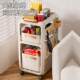School bag storage rack floor-standing desk book storage rack hole board dormitory layered removable trolley bookshelf