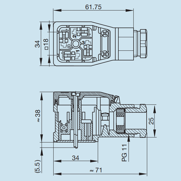 德国Hirschmann赫斯曼船舶传感器插头3+PE GDME3011sw 933022-100 - 图0