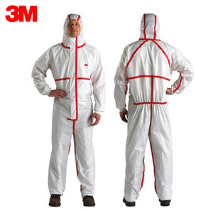 3M防护服4565连体轻型防化服密封带帽打农药消杀一次性防尘工作服