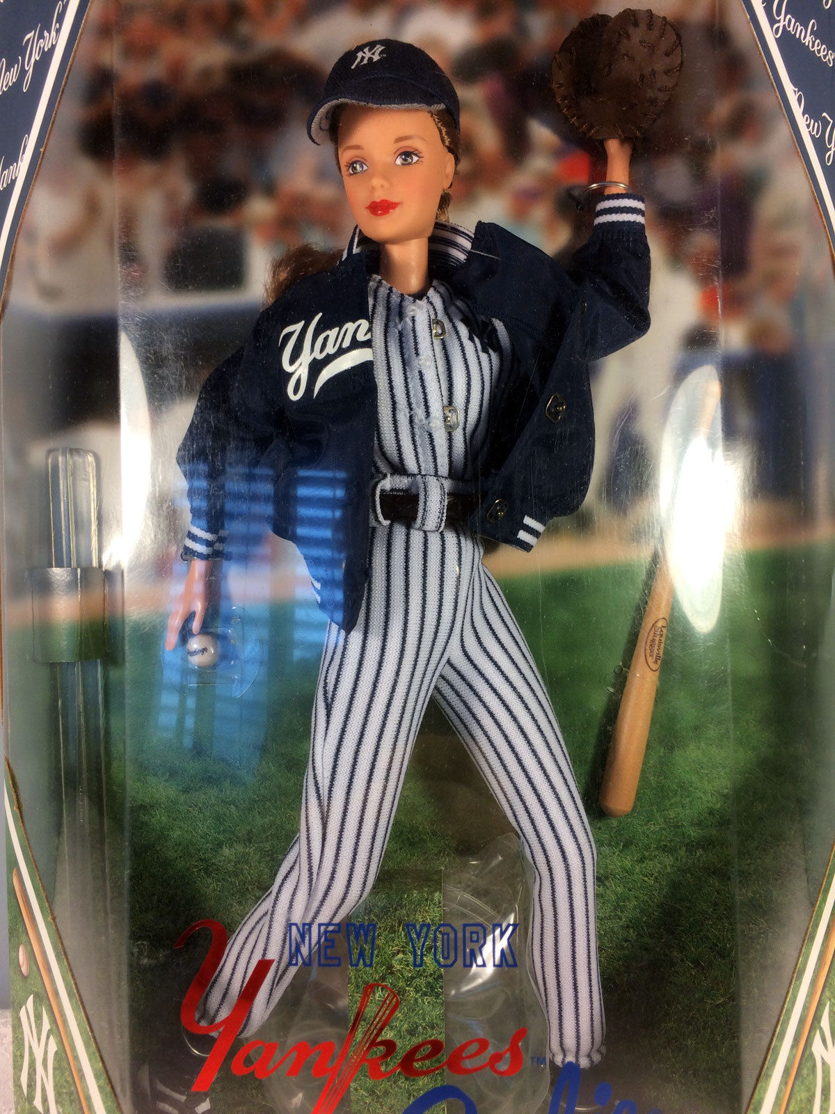 Barbie New York Yankees 1999 纽约洋基棒球队 运动芭比娃娃珍藏 - 图0