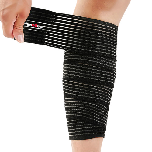 缠绕弹力绷带护腕跑步护小腿健身篮球运动扭伤护膝护腰护踝护肘男 - 图3