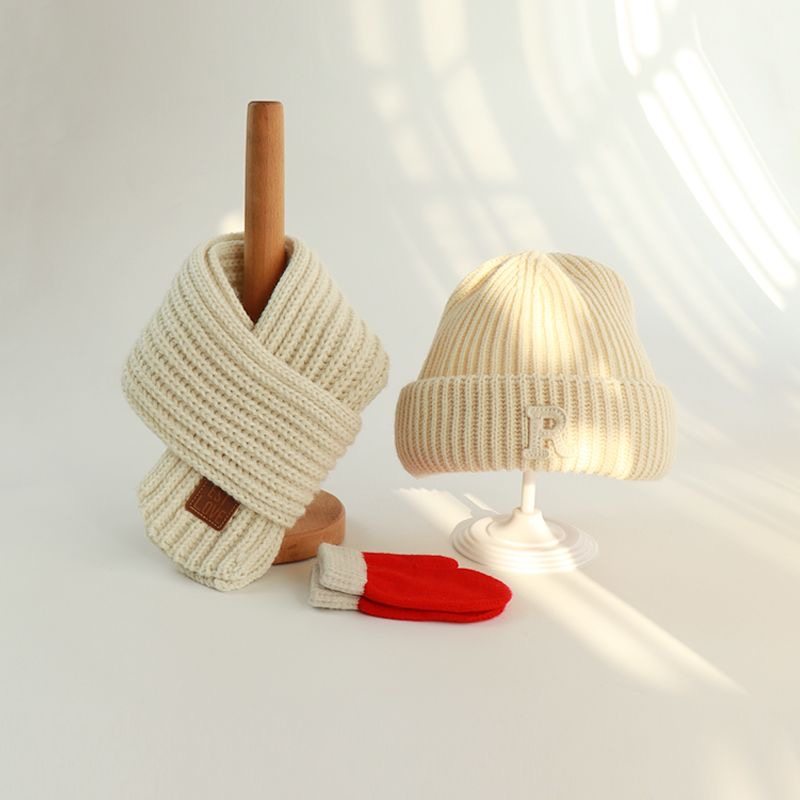 儿童针织毛线帽秋冬款套头帽宝宝围巾冬季保暖瓜皮帽男女童百搭潮,淘宝优惠券,粉丝福利购,淘宝优惠卷