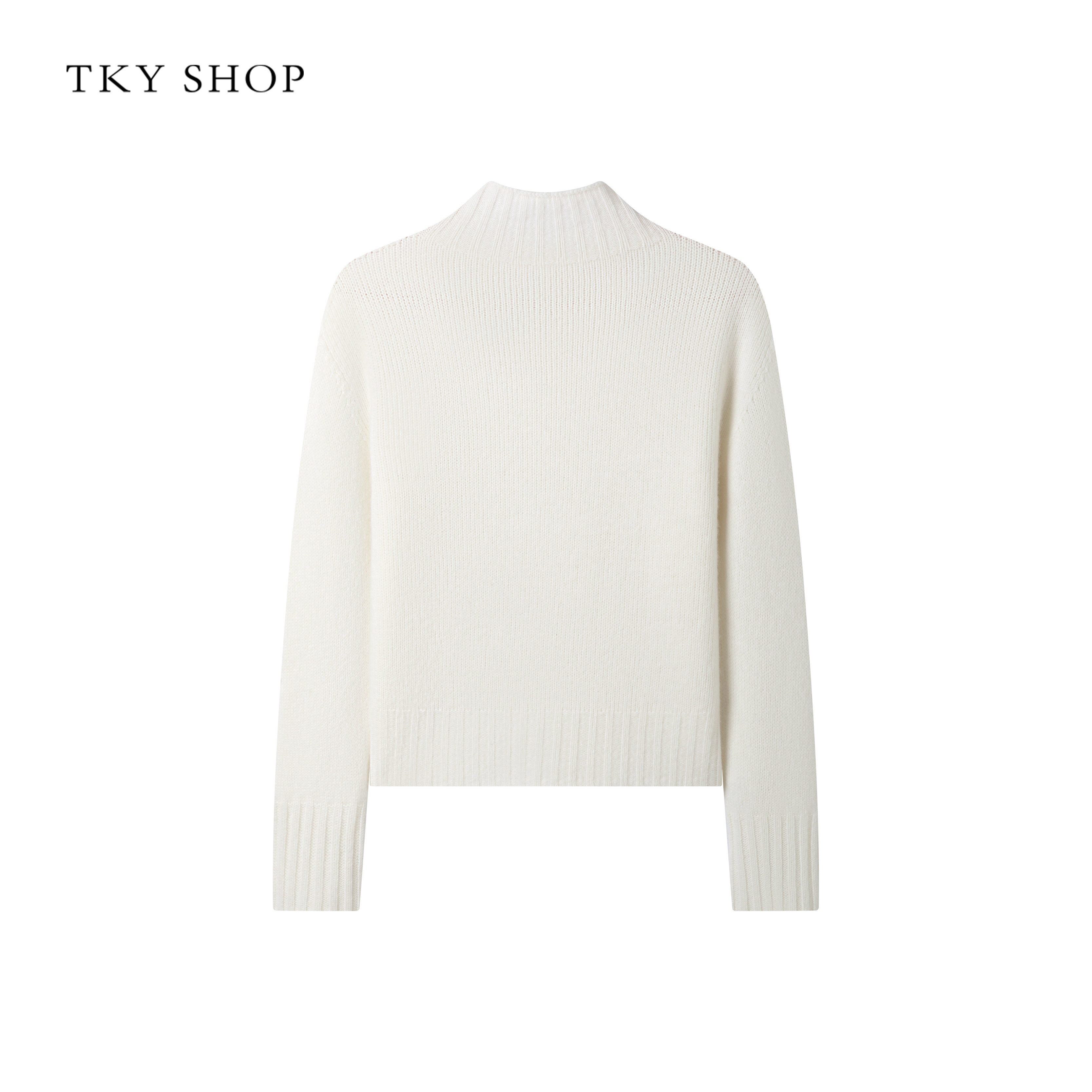 [商场同款]TKY SHOP纯山羊绒半高领毛衣女2025冬新款10I1MA00D334,淘宝优惠券,粉丝福利购,淘宝优惠卷