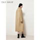 TKYSHOP classic camel wool long coat