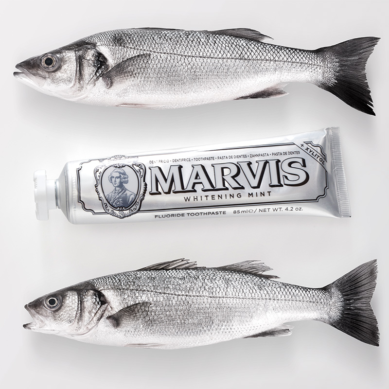 意大利进口Marvis玛尔斯薄荷牙膏85ml*2支装美亮白去渍清新玛尔仕