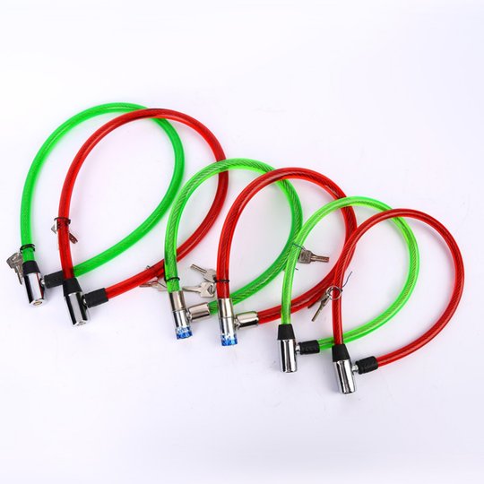 奥克曼五金锁具钢丝锁摩托车锁电动车锁自行车锁玻璃门锁链锁