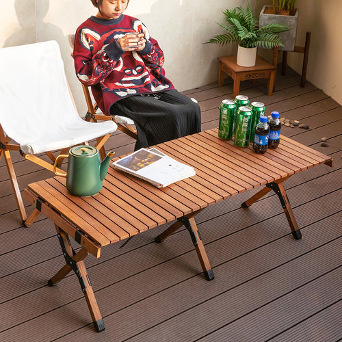 新疆包邮哥户外桌子蛋卷桌折叠桌椅野餐露营装备便携野营野炊野外 - 图2