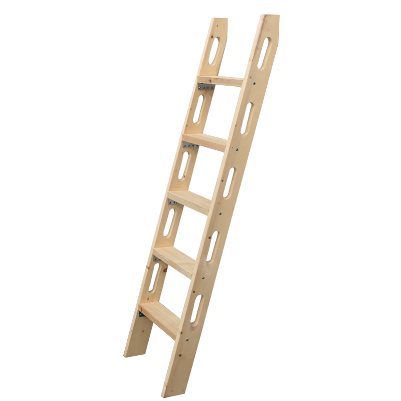 木梯子小上下铺高低床梯登高梯直梯实木质单梯一字梯家用阁楼楼梯 - 图3