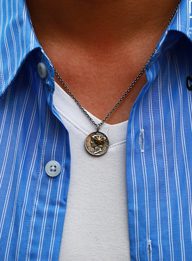 牛钝日本匠人摩根银币925纯银