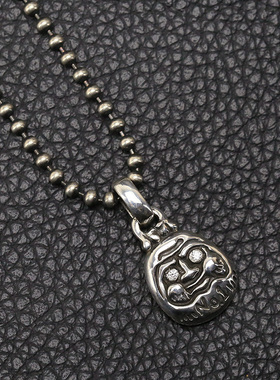 达摩牛钝纯银达摩蛋吊坠纯手工