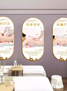 养生馆装饰简约高清挂画高端大气