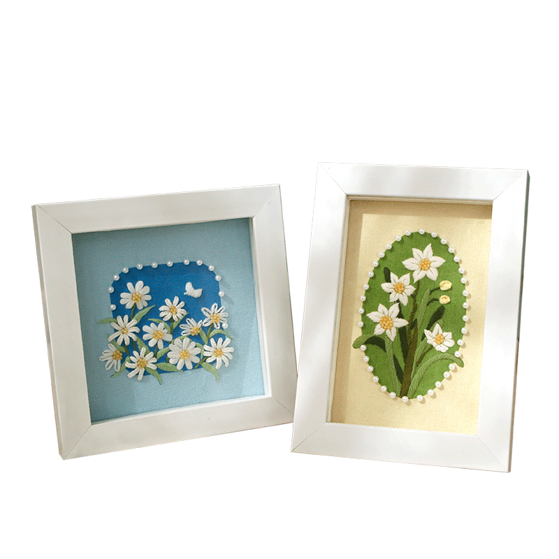 十字绣2024新款小件线绣珠绣客厅餐厅简单摆件新手款手工半绣 - 图3