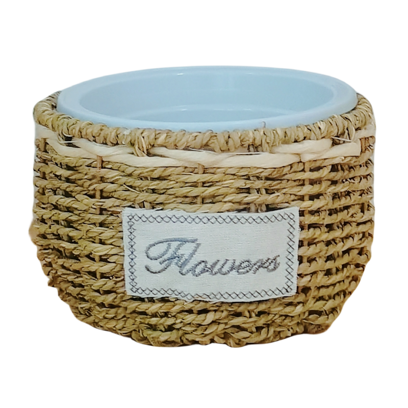 创意田园绿萝蝴蝶兰花盆编织花盆草编花篮藤编花盆插花篮多肉盆栽,淘宝优惠券,粉丝福利购,淘宝优惠卷