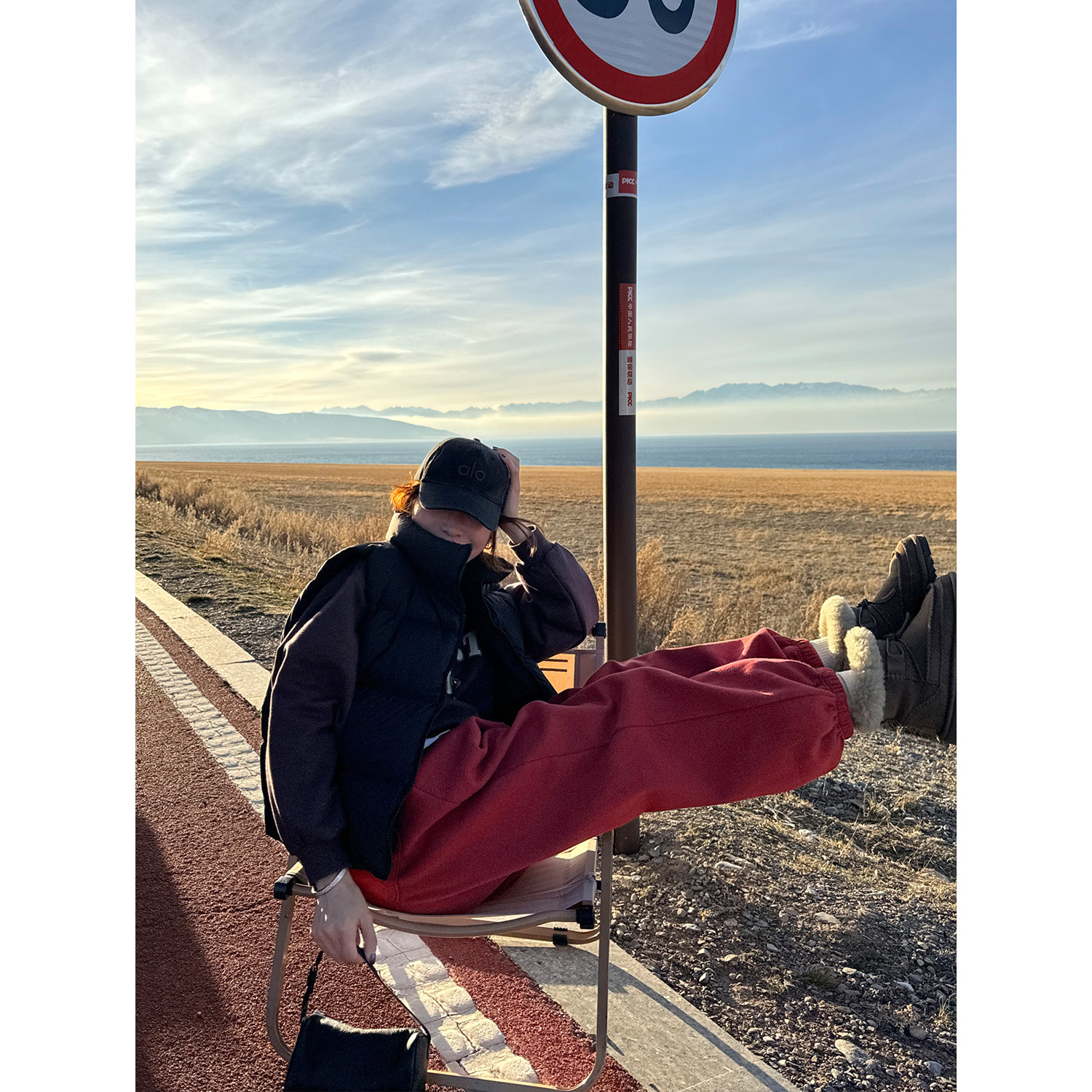 YANGLE_抓绒休闲裤女2025冬季新款韩系慵懒宽松加厚灰色束脚卫裤,淘宝优惠券,粉丝福利购,淘宝优惠卷