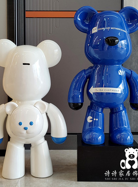 暴力熊大摆件存钱罐轻奢网红卡通落地装饰乔迁品开业乔迁新居礼物