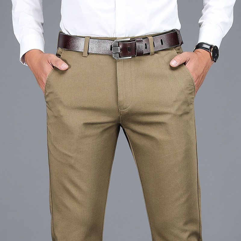 啄木鸟纯棉中年宽松西裤潮流休闲裤 啄木鸟菲凡休闲裤