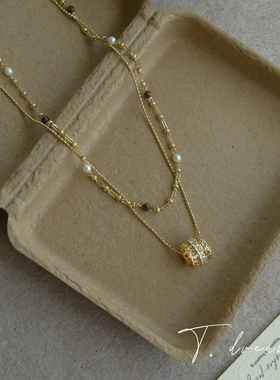 nicedream叠戴虎眼路路通项链