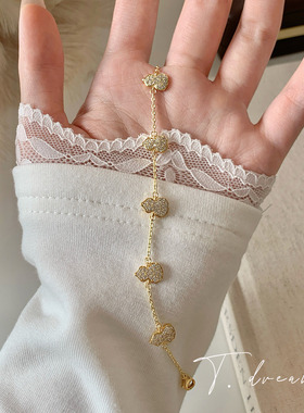 nicedream微镶闪锆轻奢葫芦手链