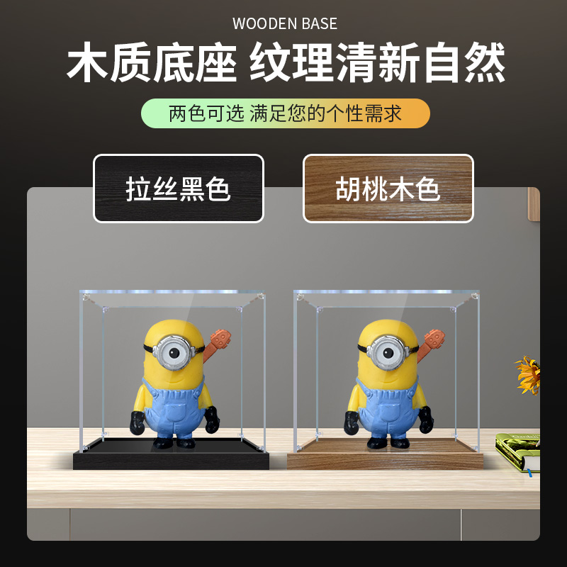 定制亚克力透明展示盒适用高达模型乐高玩具收纳盒积木手办防尘罩 - 图1