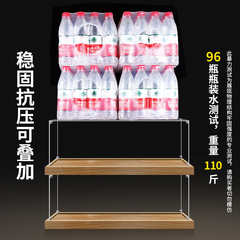亚克力手办收纳盒适用若来 经典乐园 旋转木马展示盒透明防尘罩子