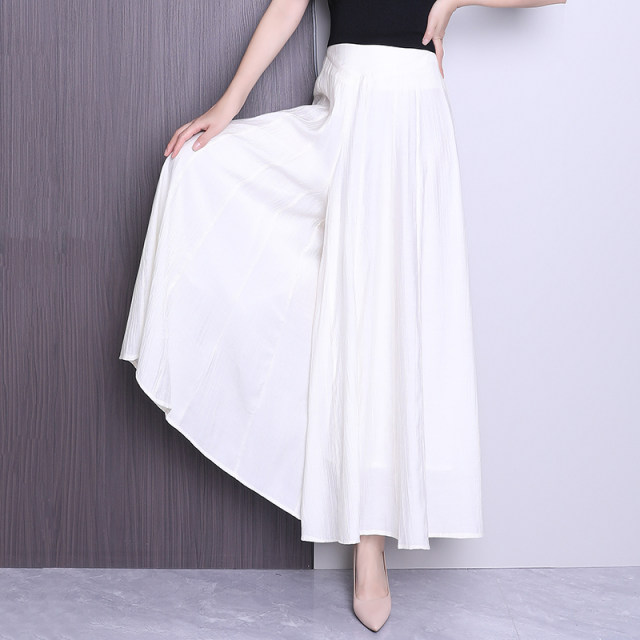 ຄົນອັບເດດ: culottes wide-swing ສໍາລັບແມ່ຍິງໃນລະດູຮ້ອນ, ແບບໃຫມ່ບາງໆ, ກາງເກງແອວສູງເກົ້າຈຸດ, ກາງເກງຂາກວ້າງ, ກາງເກງຂອງແມ່ຍິງຄົນອັບເດດ: