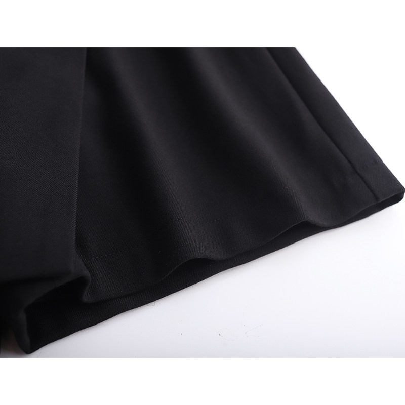 黑色女短裤2021秋冬新款高腰半身裙 倩芭兰休闲裤