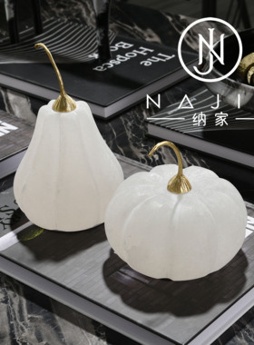 罗曼提海派中古风创意花艺西班牙云石摆件样板间客厅茶几售楼处