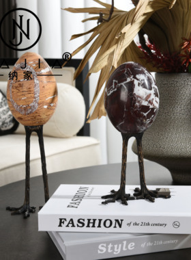 罗曼提海派中古风创意花艺饰品玉石葡萄摆件样板间客厅茶几售楼处