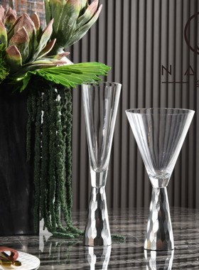 罗曼提 现代样板间花艺植绒灰色站姿美洲豹 客厅餐厅组合饰品摆件