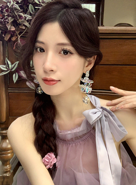 棉条虫日韩亚克力女幻彩花朵泡泡