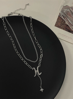 棉条虫爱心双层项链女