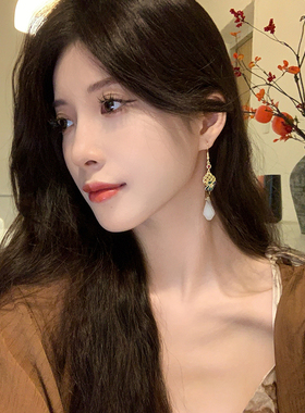 棉条虫古风合金女新中式耳环