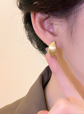 棉条虫日韩合金女拉丝金属树叶