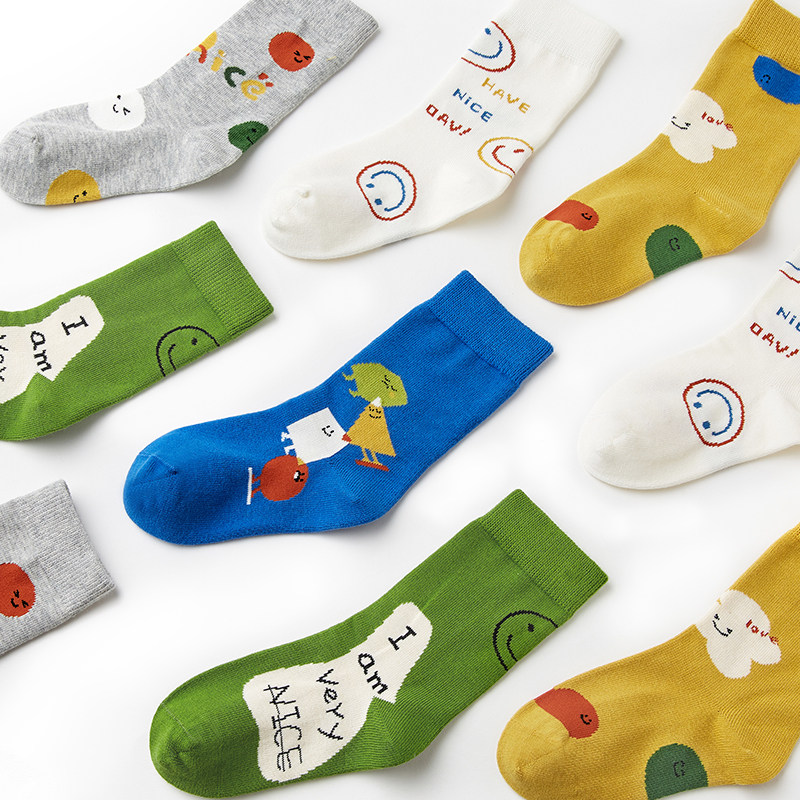 「秋冬款」中筒儿童纯棉袜子春秋季无骨宝宝男童秋冬女童学生潮,淘宝优惠券,粉丝福利购,淘宝优惠卷