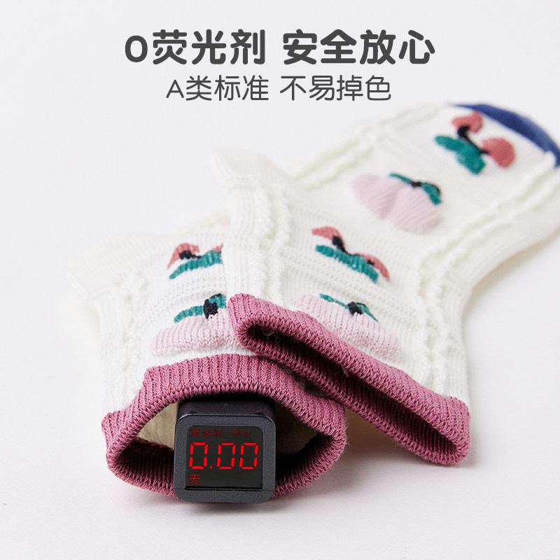 「秋冬款」儿童纯棉袜子女童无骨秋冬季女宝宝中筒少女甜美亲子,淘宝优惠券,粉丝福利购,淘宝优惠卷