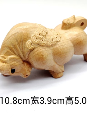 桃木雕刻十二生肖手把件