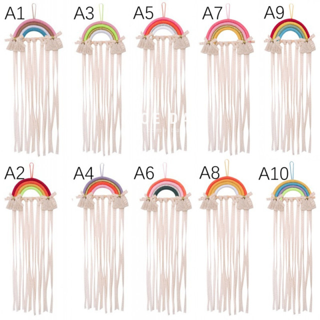 Storage belt hanging style rainbow wall headdress