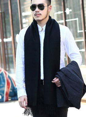 新款男士围巾保暖男士冬季