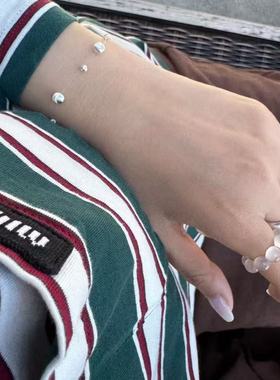 S925银小众设计感银河手链