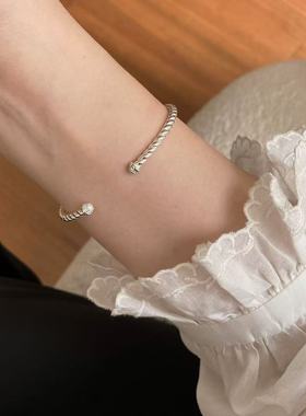 小众设计感韩版麻花扭结气质风