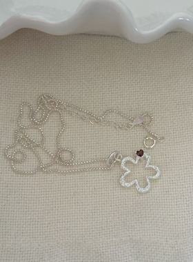 眼观S925银时尚简约风镂空项链