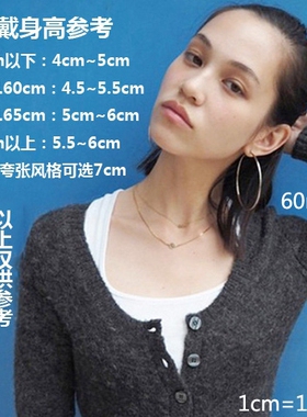 925纯银光面大耳圈耳环 女夸张圆圈圈日韩国欧美简约气质长款耳饰