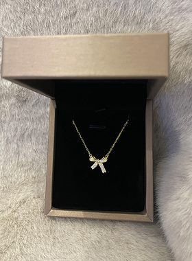 轻奢纯银项链锁骨链礼盒