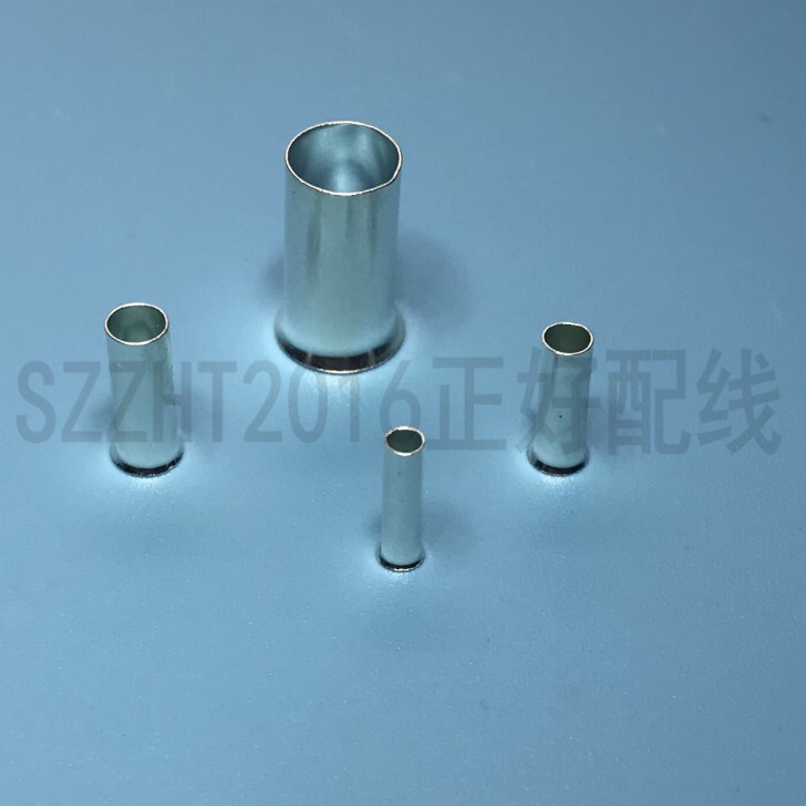 冷压端子圆管端子铜管线针EN1012管型端子1平方紫铜镀银2000个 - 图0