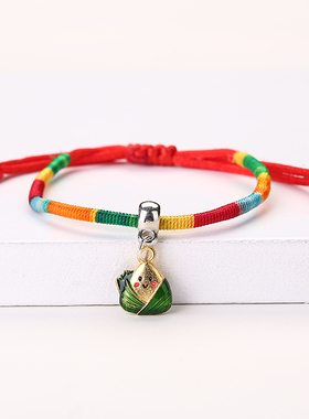 端午节女儿童五彩绳民族风红绳