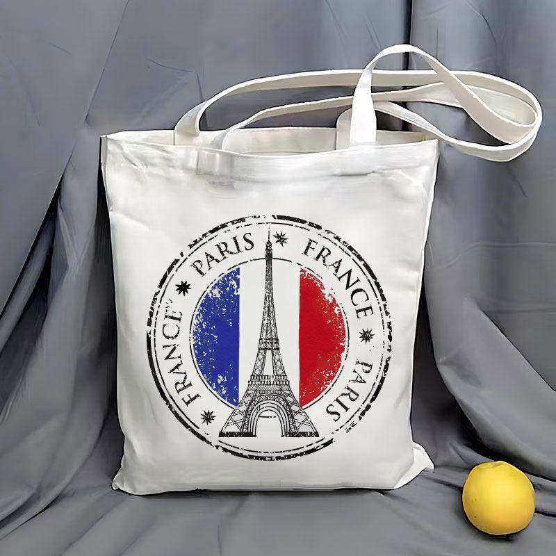 巴黎Paris帆布包France城市文创City定制大容量时尚外出手提袋子,淘宝优惠券,粉丝福利购,淘宝优惠卷