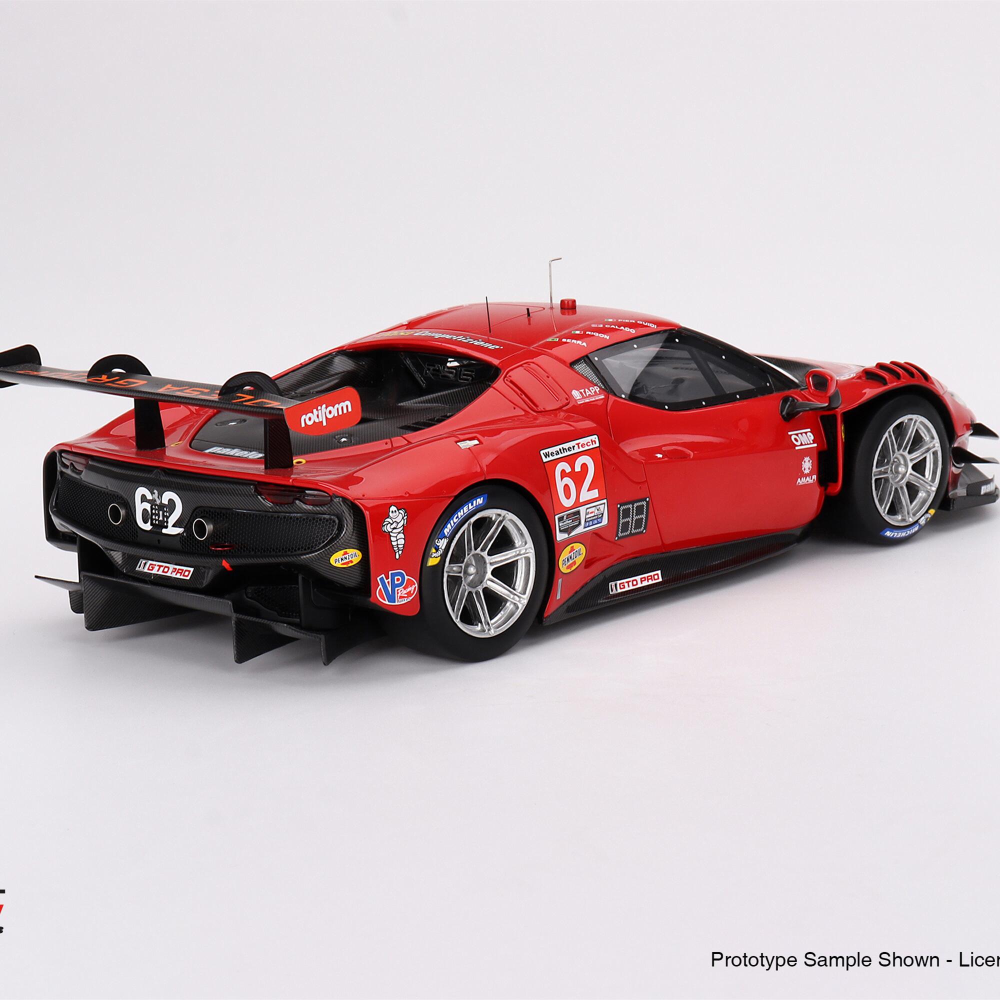 BBR 2023勒芒赛法拉利296 GT3 Risi Competizione汽车模型1 18 - 图0